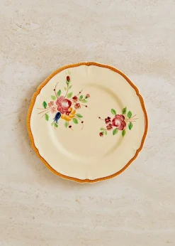 Assiettes à Dessert Anciennes, Crème Fleuries-Sezane Shop