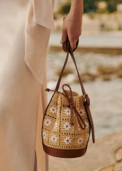 Bourse Mini Farrow Raphia-Sezane Hot