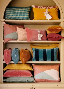 Coussin Rayures Velours - Petit Modèle-Sezane Flash Sale