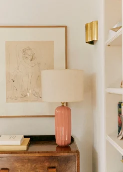 Lampe Traviata Grand Modèle - Rose Amalfi-Sezane Clearance