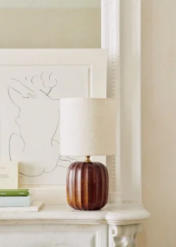 Lampe Traviata Petit Modèle - Acajou-Sezane Hot