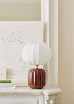 Lampe Traviata Petit Modèle - Acajou-Sezane Hot