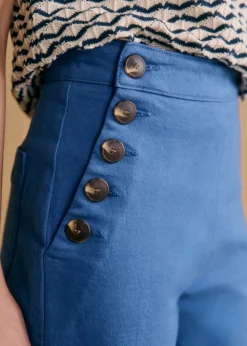 Pantalon Marino Crop-Sezane Hot