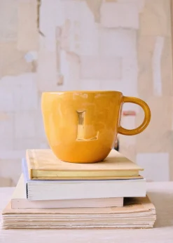 Sézane Maison - Mug Appolline Ocre-Sezane Fashion