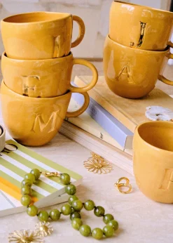 Sézane Maison - Mug Appolline Ocre-Sezane Fashion