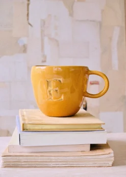 Sézane Maison - Mug Appolline Ocre-Sezane Fashion
