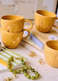 Sézane Maison - Mug Appolline Ocre-Sezane Fashion