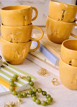 Sézane Maison - Mug Appolline Ocre-Sezane Fashion