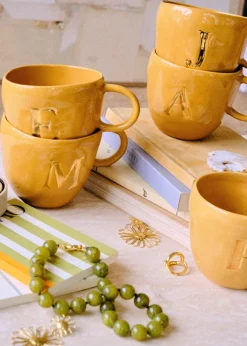 Sézane Maison - Mug Appolline Ocre-Sezane Fashion