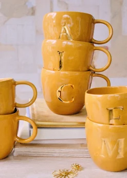 Sézane Maison - Mug Appolline Ocre-Sezane Fashion
