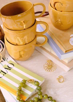 Sézane Maison - Mug Appolline Ocre-Sezane Fashion