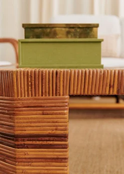 Table Basse Octogonale En Marqueterie De Vintage-Sezane Hot